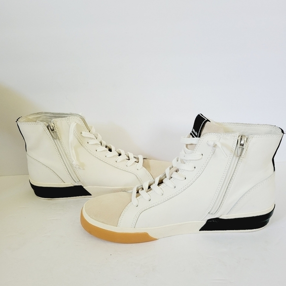 New Dolce Vita Zohara Ankle Zipper ,Lace Up Sneakers, Size 8,5 - Picture 2 of 7